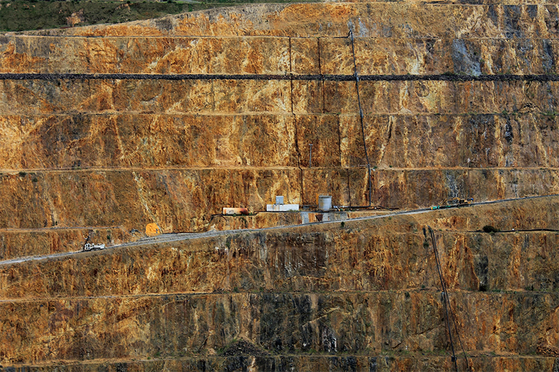 Open cast gold mine, NZ