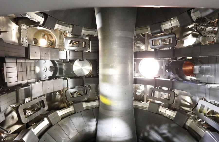 Interior of the MAST upgrade tokamak