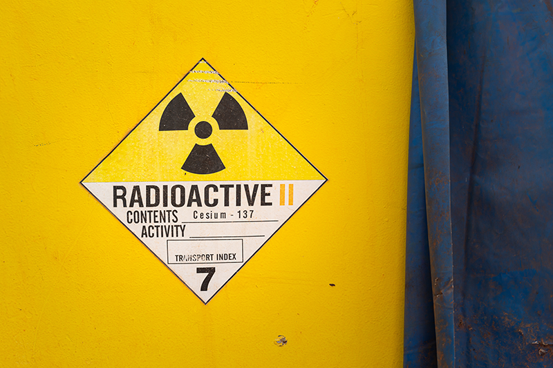 Barrel of radioactive caesium