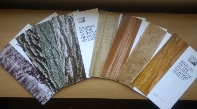 Covers of Wood Science journals