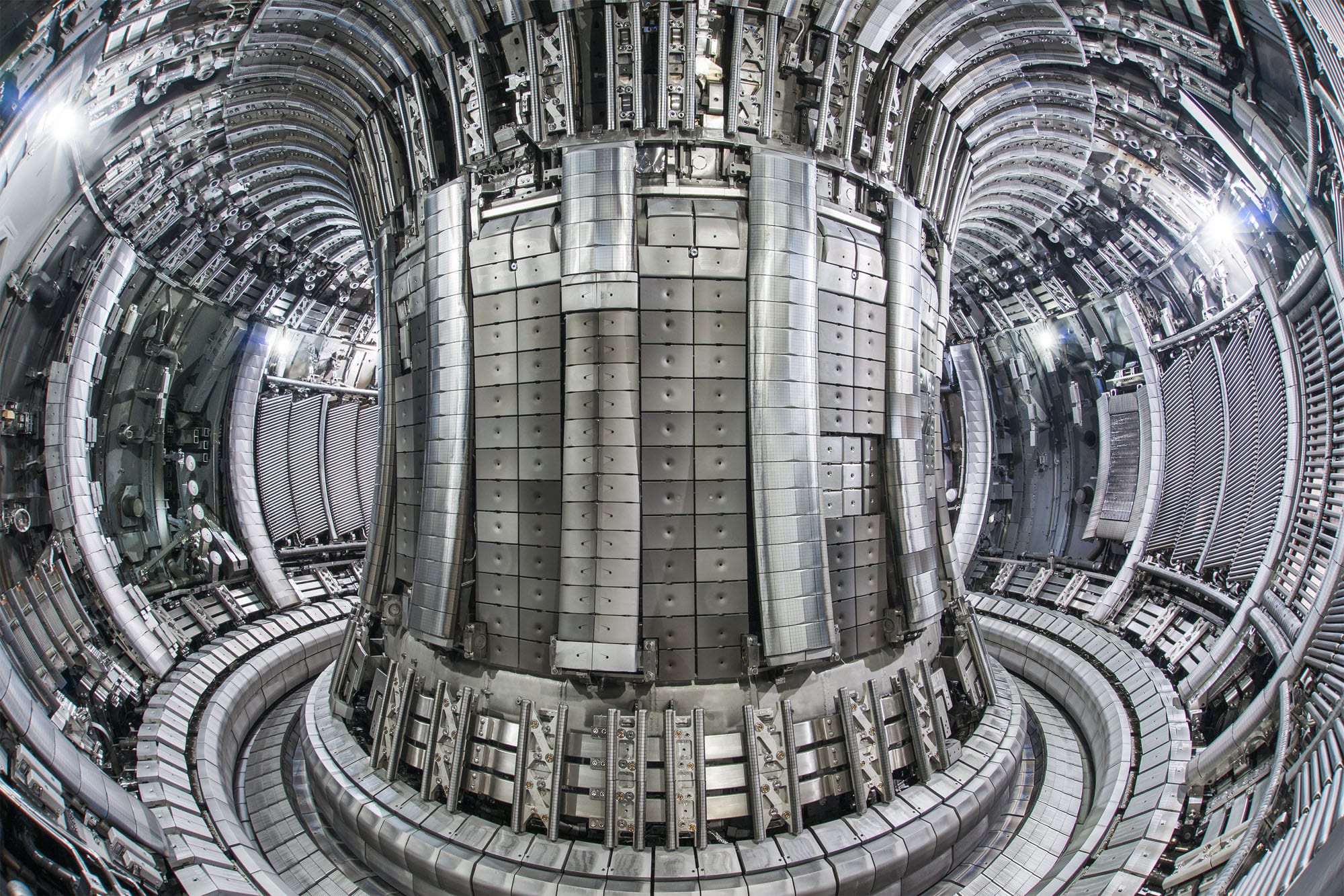 inside of a nuclear fusion prototype plant
