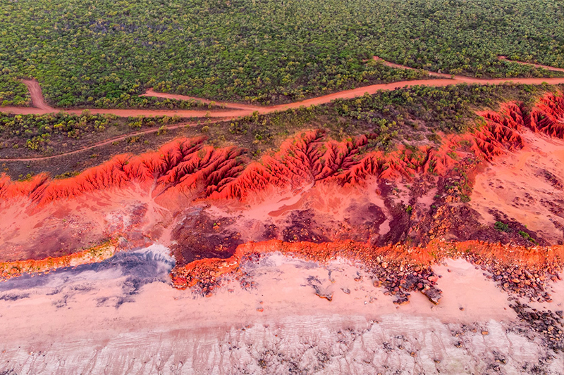 Iron rich land in Australia