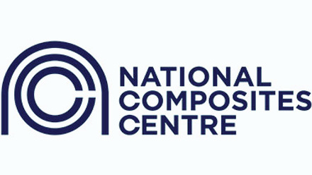 National composites centre logo, image to left, text to right