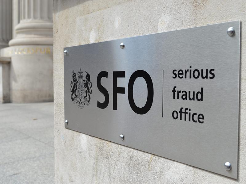 Serious Fraud Office sign