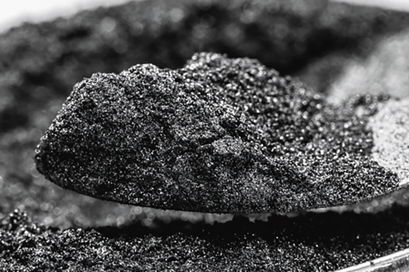 Graphite in powder form