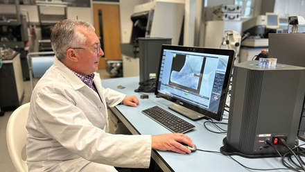 Image One Lee Cobb looking at Weld sample CMYK.jpg