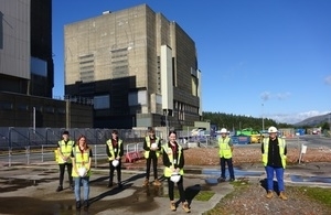 Some of Magnox's new apprentices at Trawsfynydd Site