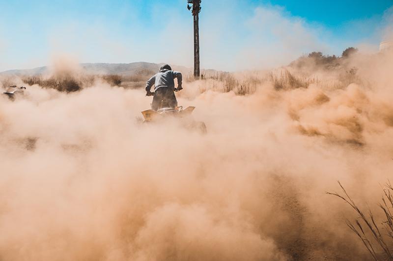 Vehicle in sand