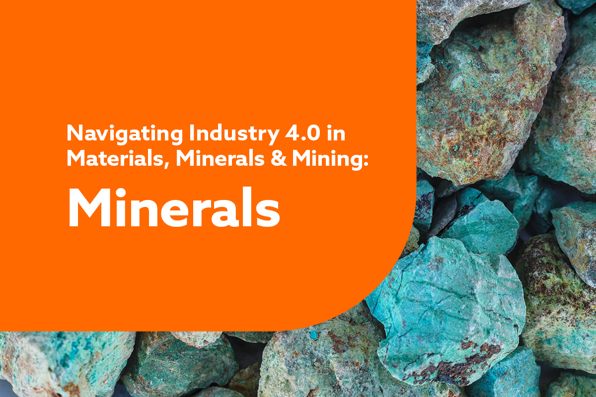 navigating industry 4.0 braphic with rock design in the background