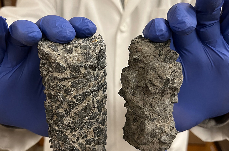 concrete samples