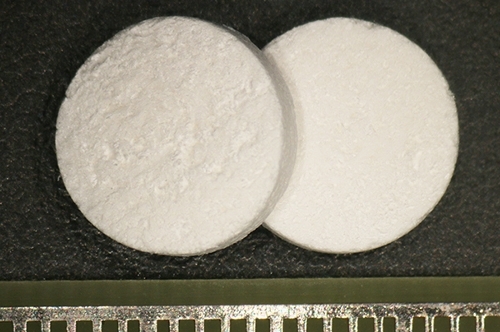 An octacalcium phosphate and collagen sponge used for restoring teeth