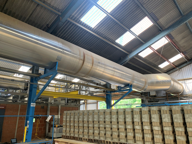 Wienerberger Exhaust Duct at its Warnham Works in Horsham, West Sussex, UK