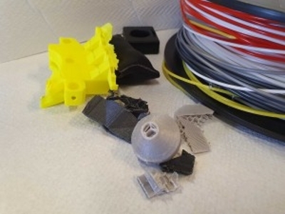 The 3D printer waste that was treated