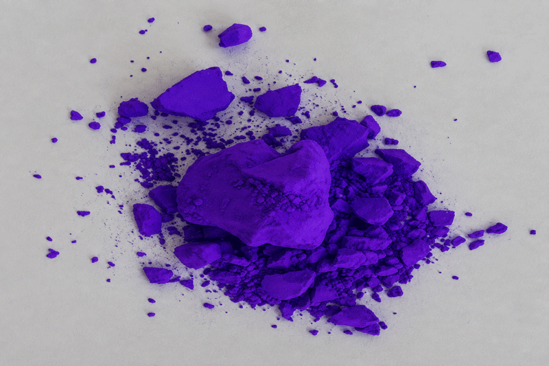 Purple clumps of dust
