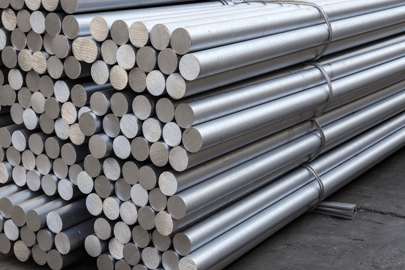 Rods in an organised bunch