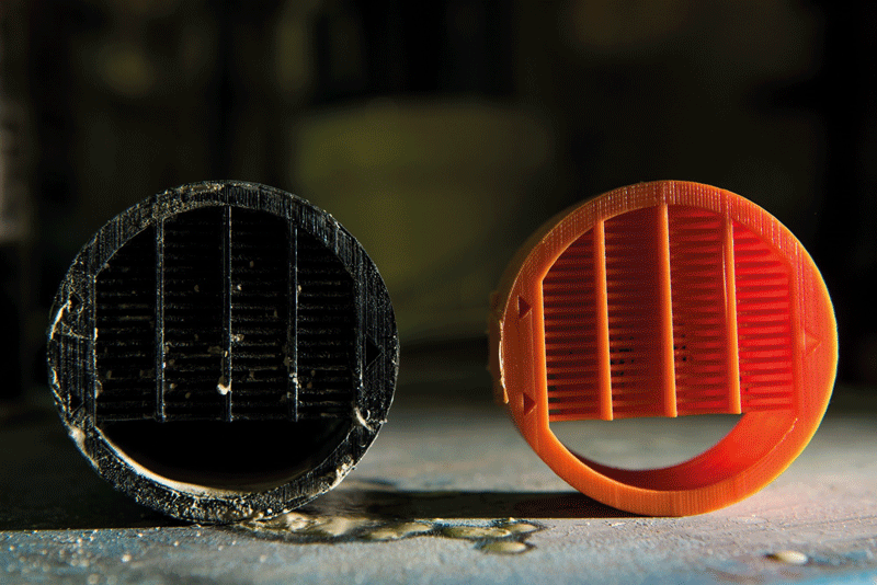 300μm and larger particles are separated out of a slurry mixture using US-based Pacific Northwest National Laboratory’s mesofluidic separators