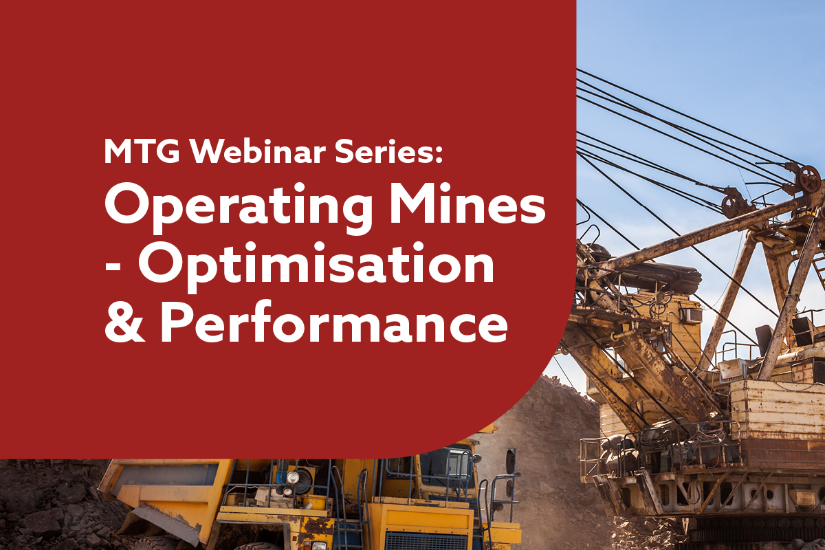 Operating Mines: Optimisation & Performance web image