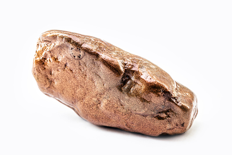 A lump of copper ore
