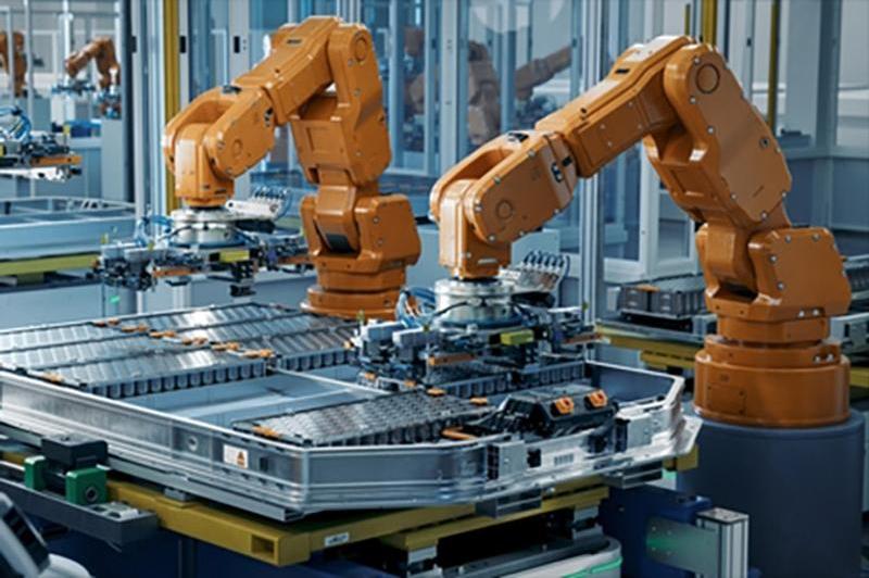 Automated robots making batteries