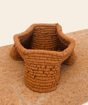 3D printed structure using soil