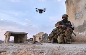 Royal Marines trained with the Malloy T-150 quadcopter drones