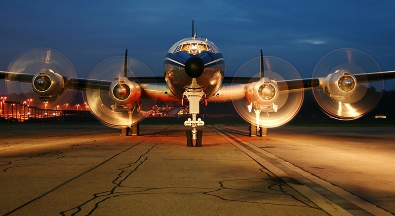 Aircraft on runway