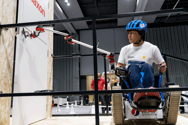 The Fortissimo team from Japan competing at the 2020 Cybathlon