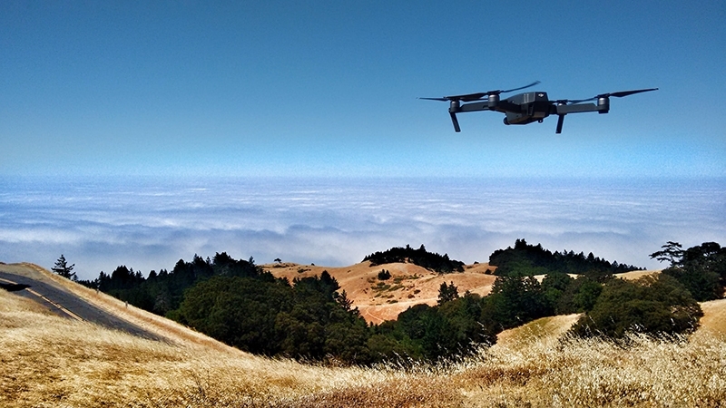 Drone flying