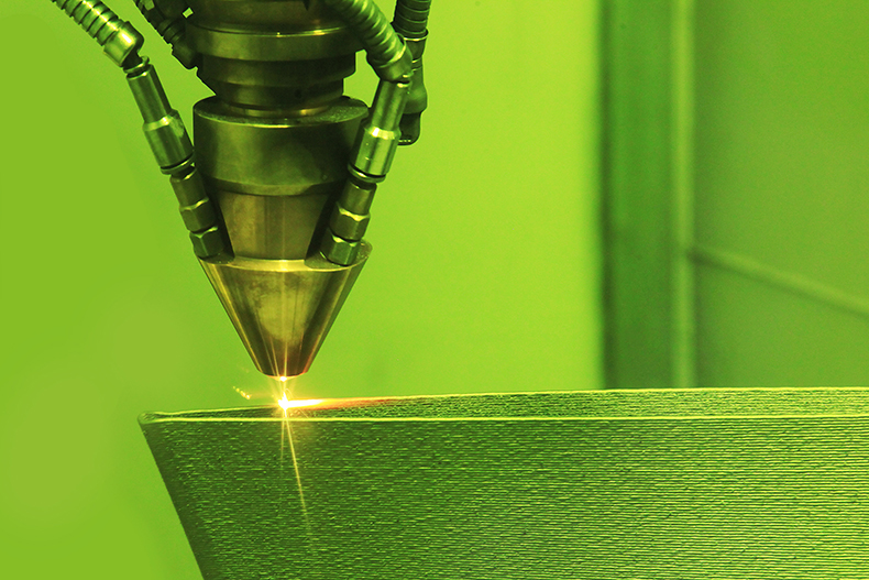 laser with green backdrop