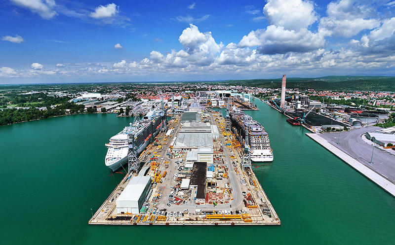 The Fincantieri Monfalcone Shipyard