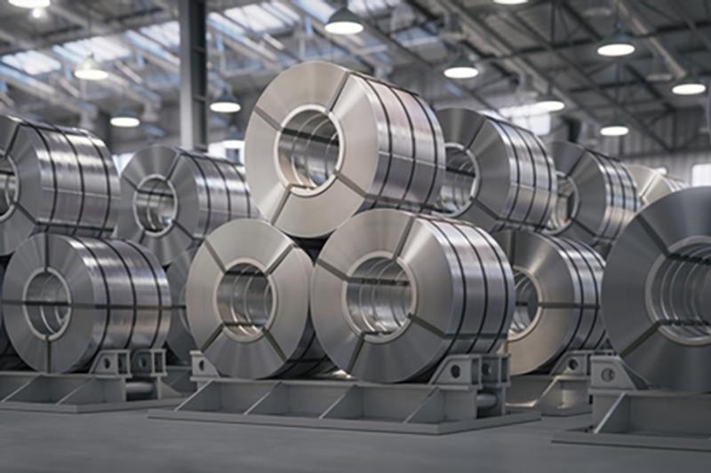 Large rolls of sheet metal