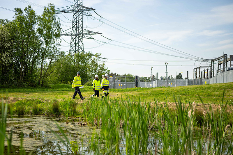 Workers at a Morgan Sindall Infrastructure Wales site