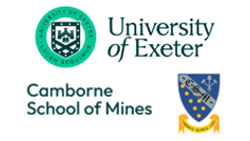 Combined logos of University of Exeter and Camborne School of Mines