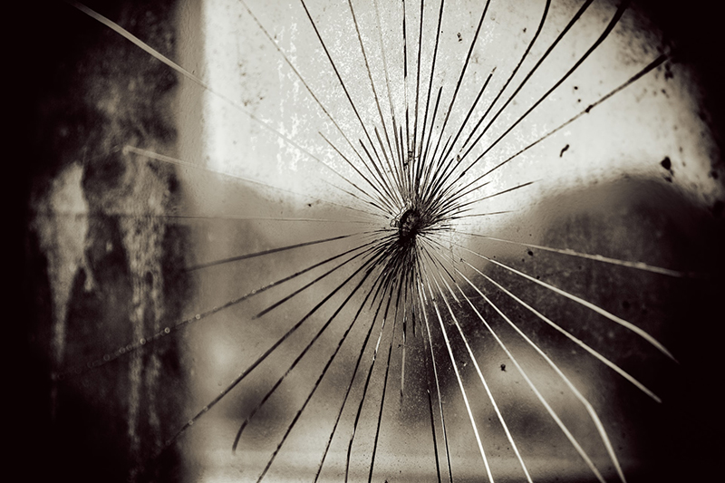 Cracked window