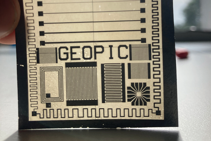 A zinc circuit board designed by University of Glasgow researchers