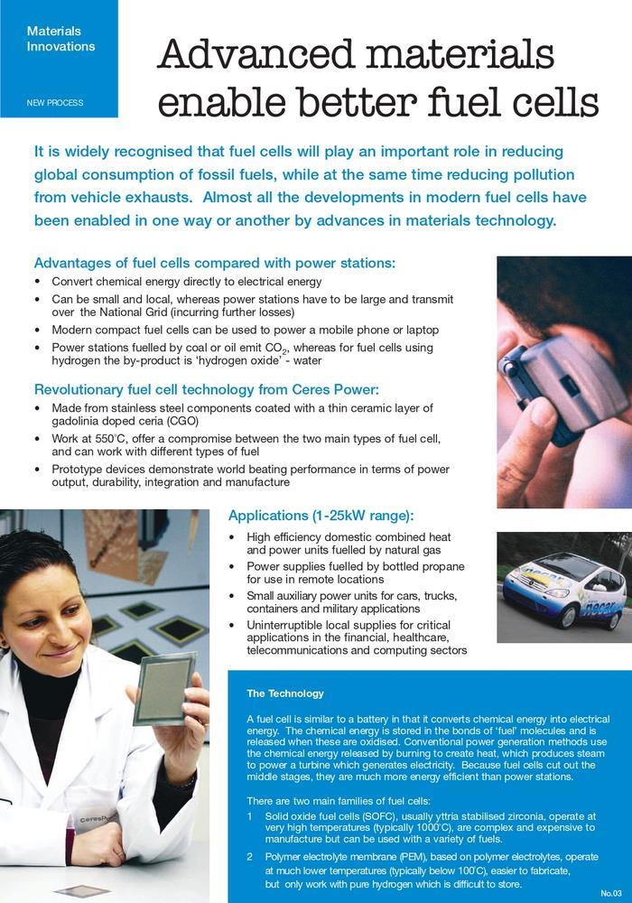 Image of poster exploring fuel cells