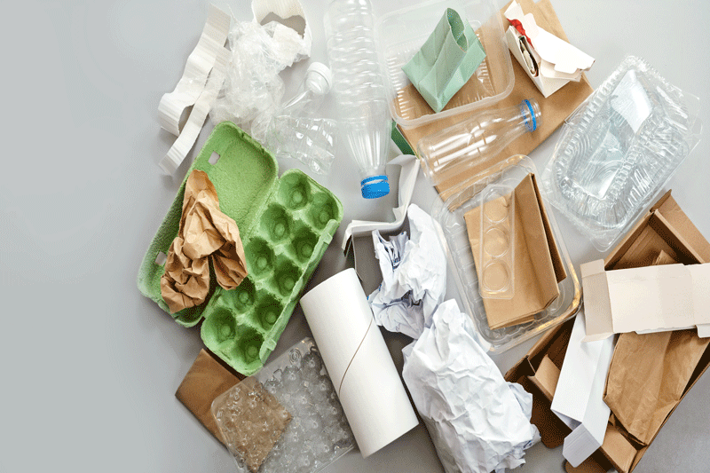 Rubbish on a table