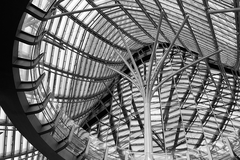 Spiral staircase interior