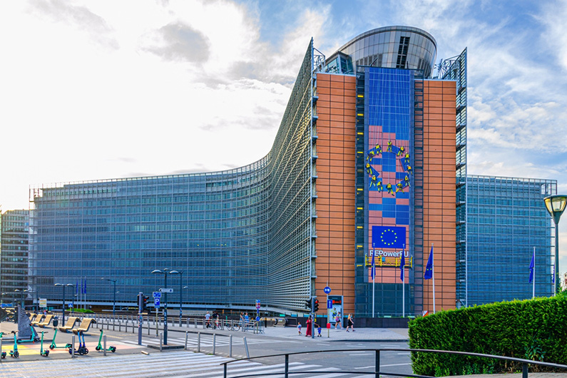 European Commission building in Brussels