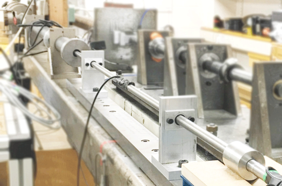 The Split Hopkinson Pressure Bar set-up to measure impact energy absorption 