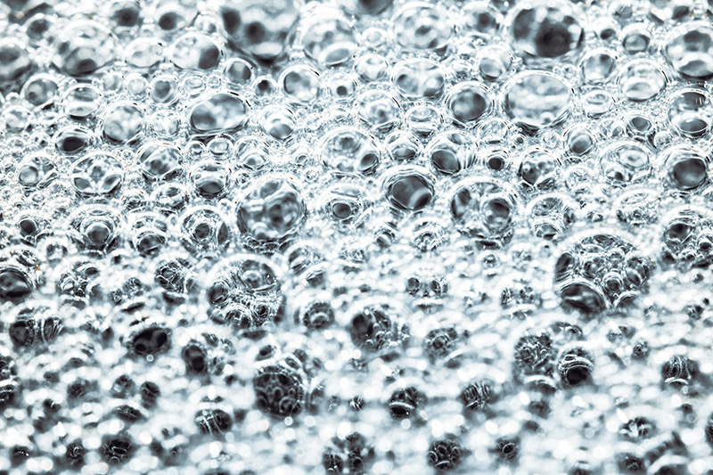 Bubbling liquid