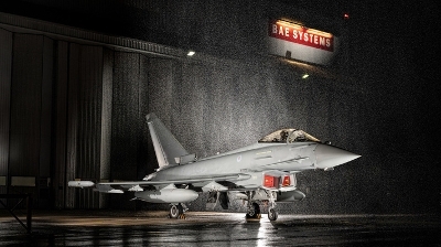 Image of Eurofighter Typhoon in the rain