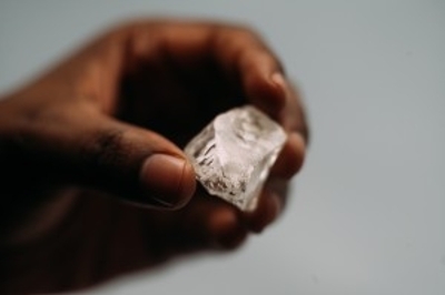 A large, rough Canadian diamond