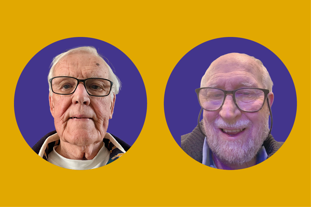 Headshots of Stuart Patrick (left) and Keith Barnes (right)