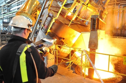The seven-tonne Electric Arc Furnace located at the Material Processing Institute’s Normanton Plant, UK