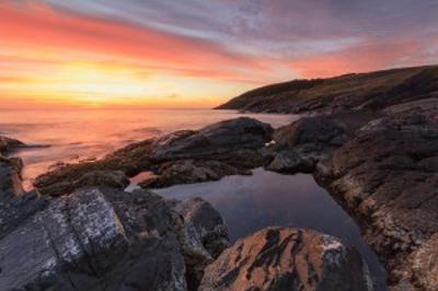Coastline at sunrise, Newfoundland and Labrador, Canada