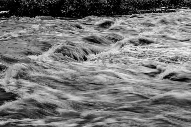 Flowing water