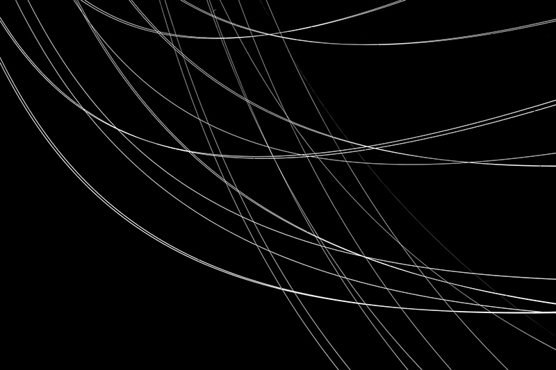 Wires on a black background
