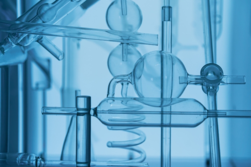 Laboratory glassware used for chemistry experiments