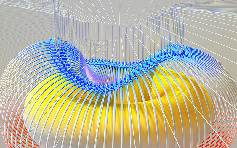 illustration depicting how AI helps to control plasma instabiliy